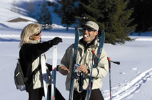 Langläufer auf der Loferer Alm